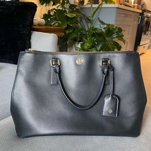 Tory Burch work bag, black leather